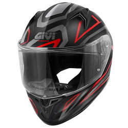 CASCO INTEGRALE 50.7 PROTON TITANIO ROSSO | GIVI