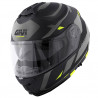 CASCO MOD X21 EVO NUMBER NERO OPACO TITANIO GIALLO | GIVI