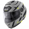 CASCO MOD X21 EVO NUMBER GRIGIO OPACO NERO GIALLO | GIVI