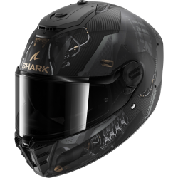 CASCO INTEGRALE SPARTAN RS CARBON XBOT MAT CARBON ANTHRACITE CUPPER | SHARK HELMETS