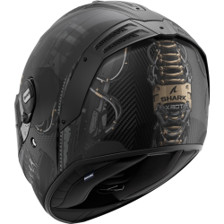 CASCO INTEGRALE SPARTAN RS CARBON XBOT MAT CARBON ANTHRACITE CUPPER | SHARK HELMETS