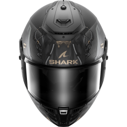 CASCO INTEGRALE SPARTAN RS CARBON XBOT MAT CARBON ANTHRACITE CUPPER | SHARK HELMETS