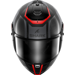 CASCO INTEGRALE SPARTAN RS CARBON SHAWN CARBON ORANGE SILVER | SHARK HELMETS