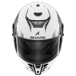 CASCO INTEGRALE SPARTAN RS BYRHON WHITE BLACK CHROM | SHARK HELMETS