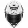 CASCO INTEGRALE SPARTAN RS BYRHON WHITE BLACK CHROM | SHARK HELMETS