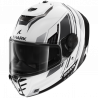 CASCO INTEGRALE SPARTAN RS BYRHON WHITE BLACK CHROM | SHARK HELMETS