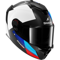 CASCO INTEGRALE SPARTAN GT PRO DOKHTA CARBON CARBON WHITE BLUE | SHARK HELMETS