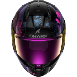 CASCO INTEGRALE D-SKWAL 3 MAYFER BLACK VIOLET GLITTER | SHARK HELMETS