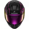 CASCO INTEGRALE D-SKWAL 3 MAYFER MAT BLACK VIOLET ANTHRACITE | SHARK HELMETS