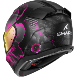 CASCO INTEGRALE D-SKWAL 3 MAYFER MAT BLACK VIOLET ANTHRACITE | SHARK HELMETS