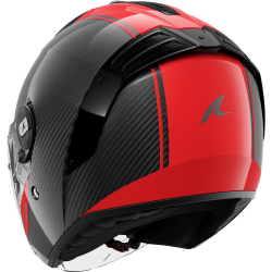 CASCO RS JET CARBON BLANK CARBON RED CARBON | SHARK HELMETS