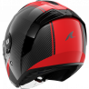 CASCO RS JET CARBON BLANK CARBON RED CARBON | SHARK HELMETS