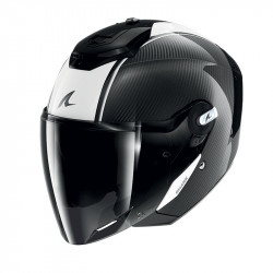 CASCO RS JET CARBON BLANK CARBON WHITE BLACK | SHARK HELMETS