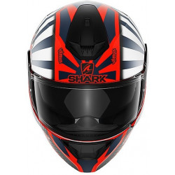 CASCO INTEGRALE D-SKWAL 2 ZARCO 2019 MAT  ORANGE WHITE BLUE | SHARK HELMETS