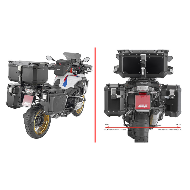 PORTAVALIGIE  LATERALE BMW R1250GS (19-23) | GIVI | PLOS5108CAM