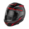 CASCO MODULARE N100-6 SURVEYOR N-COM 021 FLAT BLACK - RED - WHITE - ANTHRACITE  | NOLAN