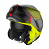 CASCO MODULARE N100-6 PALOMA N-COM 027 LED YELLOW RED - SILVER - BLACK GLOSSY BLACK  | NOLAN