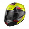 CASCO MODULARE N100-6 PALOMA N-COM 027 LED YELLOW RED - SILVER - BLACK GLOSSY BLACK  | NOLAN