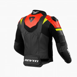 GIACCA HYPERSPEED 2 AIR NERO-NEON ROSSO M56 | REV'IT