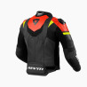 GIACCA HYPERSPEED 2 AIR NERO-NEON ROSSO M56 | REV'IT