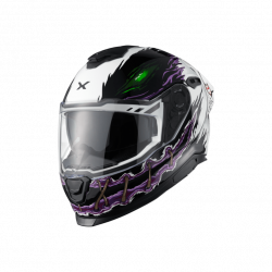 CASCO INTEGRALE Y.100R NIGHT RIDER WHITE  | NEXX HELMETS