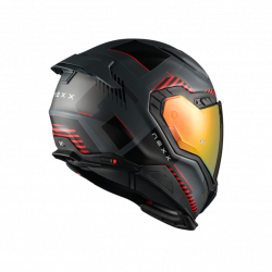 CASCO INTEGRALE X.WST3 FLUENCE GREY RED MT  | NEXX HELMETS