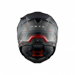 CASCO INTEGRALE X.WST3 FLUENCE GREY RED MT  | NEXX HELMETS