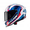 CASCO INTEGRALE AVALON X OPTIC WHITE / BLUE / RED | CABERG