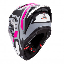 CASCO INTEGRALE DRIFT EVO II HORIZON MATT GREY / BLACK / FUCHSIA | CABERG