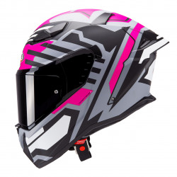 CASCO INTEGRALE DRIFT EVO II HORIZON MATT GREY / BLACK / FUCHSIA | CABERG