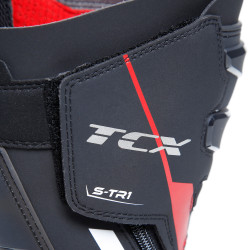 STIVALI MOTO S-TR1 BLACK/RED/WHITE | TCX BOOTS