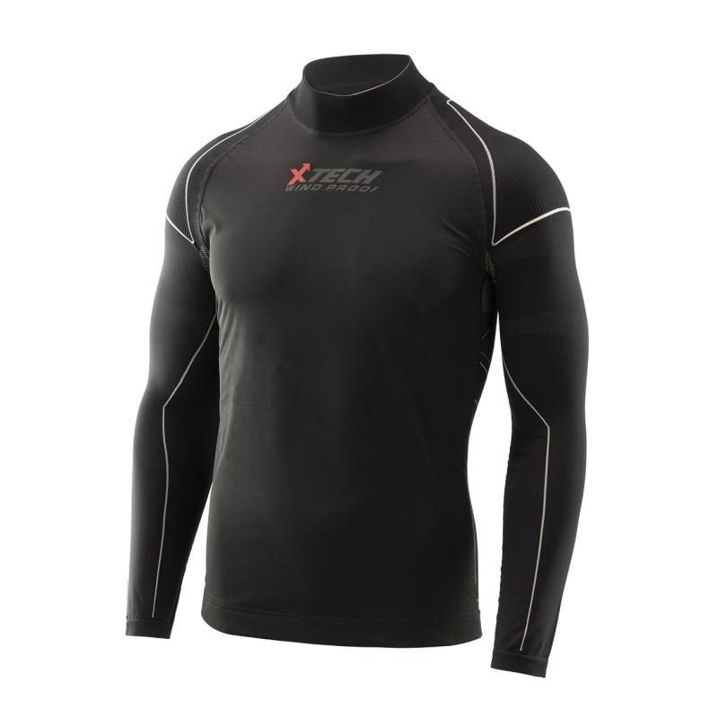 MAGLIA ANTIVENTO XT257 M. LUNGA NERO XXL/XXXL | X-TECH