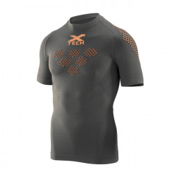 MAGLIA EXAGON GRIGIO-ROSSO S/M | X-TECH