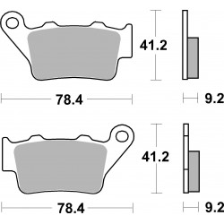 SET PASTIGLIE  CARBON CERAMIC 07BB02CC | BREMBO