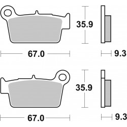 SET PASTIGLIE  SEMIMETALLICA 07YA41TT | BREMBO