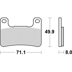 SET PASTIGLIE  SINTER ANT. LA 07SU27LA | BREMBO