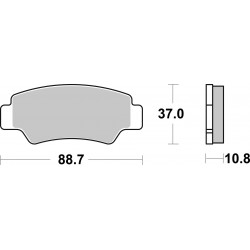 SET PASTIGLIE  OFF ROAD SINTER 07KS09SD | BREMBO