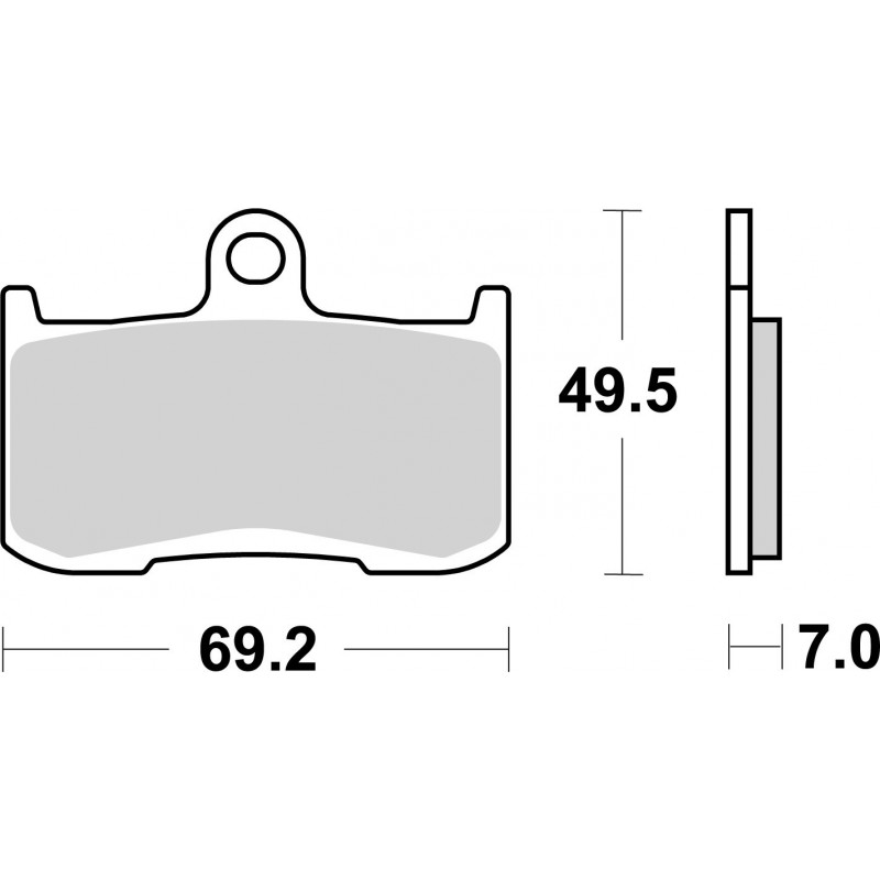 SET PASTIGLIE  SINTER ANT. LA 07KA23LA | BREMBO