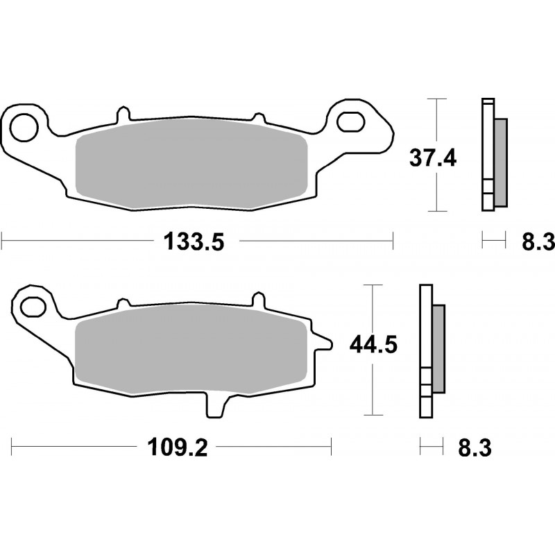 SET PASTIGLIE  SINTER ANT. LA 07KA19LA | BREMBO