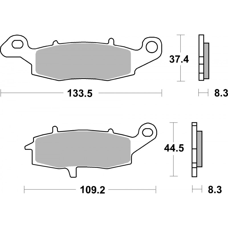 SET PASTIGLIE  SINTER ANT. LA 07KA18LA | BREMBO