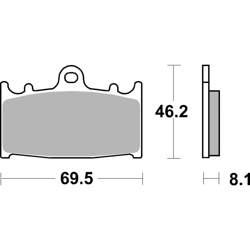 SET PASTIGLIE  SINTER ANT. LA 07KA13LA | BREMBO