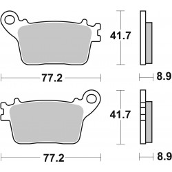 SET PASTIGLIE  SINTER POST. 07HO59SP | BREMBO