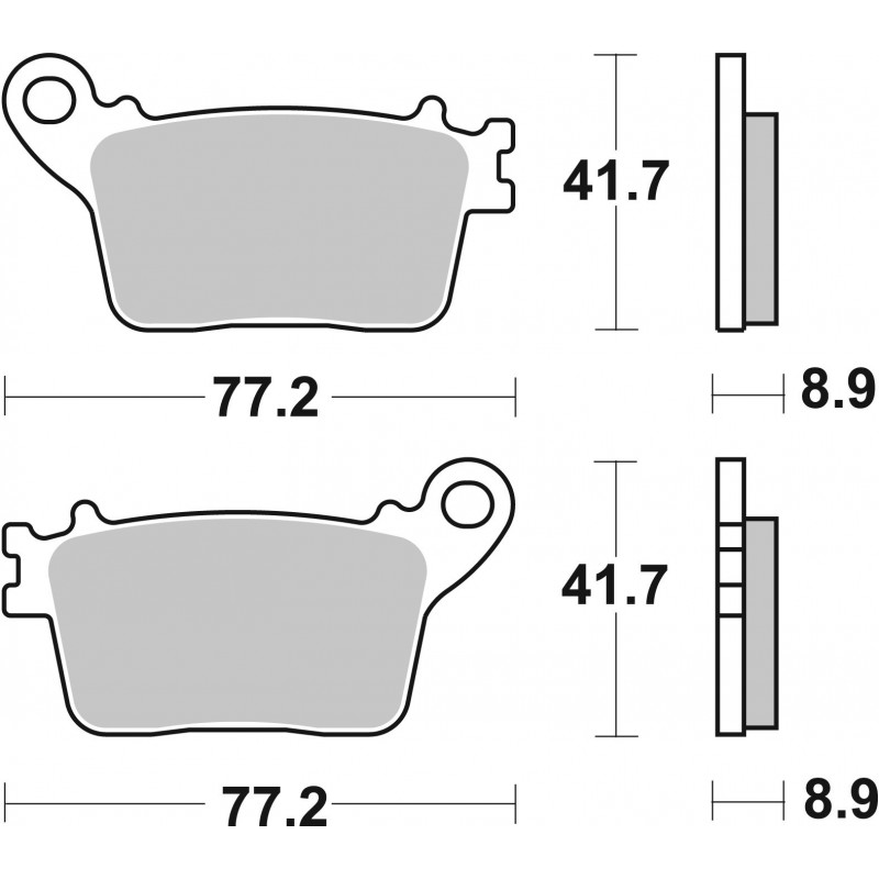 SET PASTIGLIE  SINTER POST. 07HO59SP | BREMBO