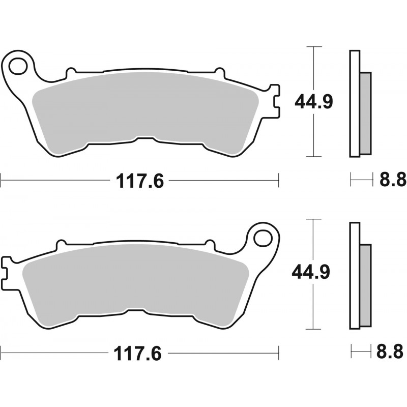 SET PASTIGLIE  SINTER POST. 07HO57SP | BREMBO