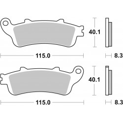 SET PASTIGLIE  SINTER POST. 07HO43SP | BREMBO