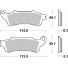 SET PASTIGLIE  SINTER POST. 07HO43SP | BREMBO