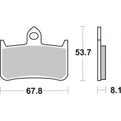 SET PASTIGLIE  SINTER ANT. LA 07HO28LA | BREMBO