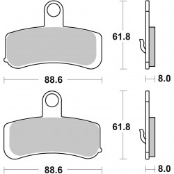 SET PASTIGLIE  SINTER ANT. 07HD15SA | BREMBO