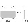 SET PASTIGLIE  SINTER ANT. LA 07GR77LA | BREMBO