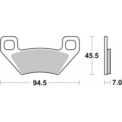 SET PASTIGLIE  OFF ROAD SINTER 07GR53SD | BREMBO